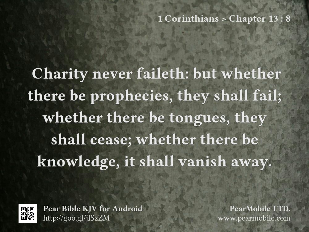 1 Corinthians, Chapter 13:8